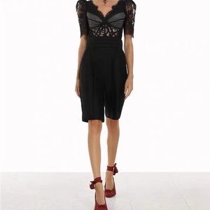 ZIMMERMANN DANCER lace puff sleeve black shirt